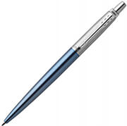 stylo parker jotter waterloo blue cc ballpoint pen m photo