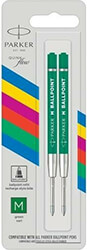 antallaktiko parker 2x set quinkflow basic ballpoint pen refill m green photo antallaktiko parker 2x set quinkflow basic ballpoint pen refill m green photo