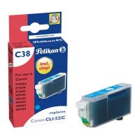 pelikan c38 symbato me canon cli 521 cyan photo