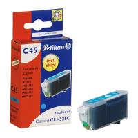 pelikan c45 symbato me canon cli 526 cyan photo