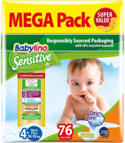 panes babylino sensitive megapack maxi plus no4 76tem photo