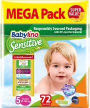 panes babylino sensitive megapack junior no5 72tem photo