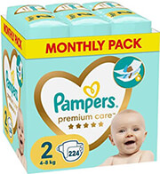panes pampers premium care no2 4 8kg 224 tmx monthly pack photo