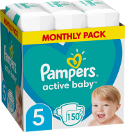panes pampers active baby no5 11 16kg 150 tmx monthly pack photo