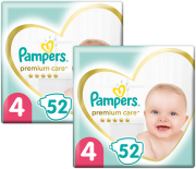 panes pampers premium care no4 9 14kg jumbo 104tmx photo