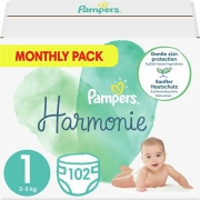 panes pampers harmonie no1 2 5kg 102 tmx monthly pack photo