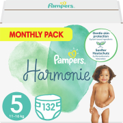 panes pampers harmonie no5 11 16kg 132 tmx monthly pack photo