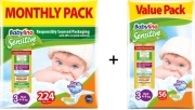 panes babylino sensitive monthly pack no3 4 9kg 224tem oikonomiki syskeyasia doro photo