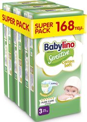 panes babylino sensitive cotton soft economy no3 4 9kg 56tem 3tmx photo