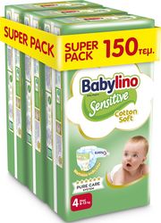 panes babylino sensitive cotton soft economy no4 8 13kg 50tem 3tmx photo