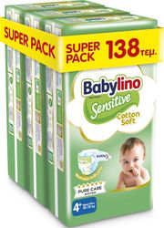 panes babylino sensitive cotton soft economy no4 10 15kg 46tem 3tmx photo