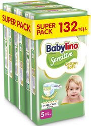 panes babylino sensitive cotton soft super pack n5 11 16kg 132tem photo