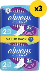 serbietes always ultra long plus value pack 54tmx3x18tmx