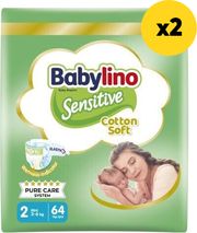 babylino sens economy n2 3 6kg 2 x 64 128 tem double pack photo