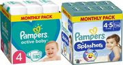 pampers active baby meg4 180tmx splashers meg4 88tmx syndyastiko paketo photo