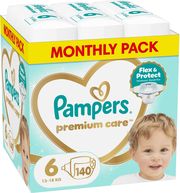 panes pampers premium care no6 13 18kg 140 tmx monthly pack photo