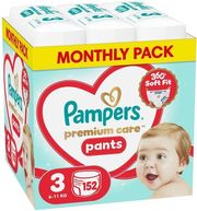 panes pampers premium pants no3 6 11kg 152tmx monthly pack photo