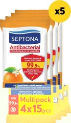 antibaktiriaka mantilakia septona refresh anthos portokalioy 4x15tem 5tmx photo