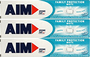 odontokrema aim family protect white 75ml 3tem photo