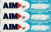 odontokrema aim family protect white 75ml 3tem photo