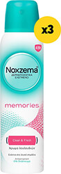 noxzema deo spray memories 450ml150ml x3