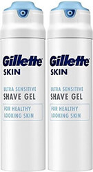 afros xyrismatos gillette skin ultra sens gel 400ml 200ml x2 photo