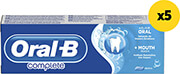 odontokrema oral b complete protect clean 375ml 5x75ml photo