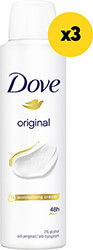 aposmitiko dove deo spray 450ml 3x150ml photo