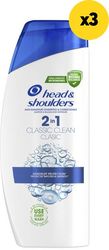 headshoulders sampoyan 2 1 classic clean 1875ml3x625ml