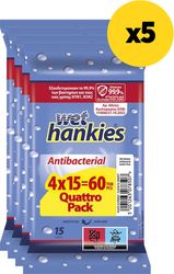 antibaktiridiaka mantilia wet hankies antibacterial quattro pack 4x15 x5 photo