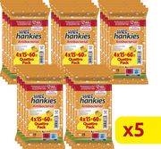 antibaktiridiaka mantilia wet hankies antib orange quattro pack 4x15 x5