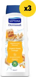 afroloytro septona dermasoft showergel honey ginger 750ml x3 photo