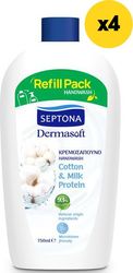 septona dermasoft kremosapoyno cotton milk protein 750ml x4 photo
