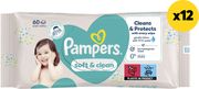 moromantila pampers wipes softclean 720tmx12x60tmx