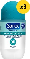 aposmitiko sanex dermo total protection roll on 150ml 3x50ml