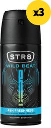 aposmitiko str8 deo spray wild beat 450ml3x150ml