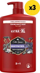 old spice shower gel nightpanther 3000ml 3x1000ml photo