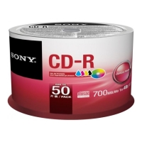 sony cd r 700mb 50cdq80pp 80min 48x inkjet printable cakebox 50pcs photo
