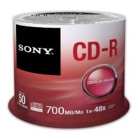 sony cd r 700mb 80min 48x cakebox 50pcs photo