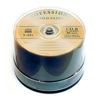 professional cd r audio gold ultra 80min 32x cakebox 50pcs japan made by taiyo yuden photo