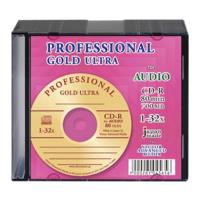 professional cd r audio gold ultra 80min 32x slim case 5mm 10pcs japan made by taiyo yuden photo