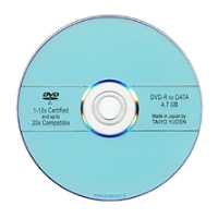 taiyo yuden dvd r blue 16x up to 20x spindle 100pcs japan made photo