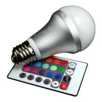 lamptiras techlight led rgb e27 4w remote control photo