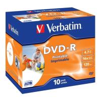 verbatim dvd r 16x 47gb jewel printable 10pcs photo