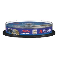 verbatim cd r 80min 700mb lightscribe cakebox 10pcs photo