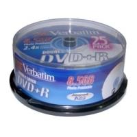 verbatim dvd r dual layer 24x 85gb printable cakebox 25pcs photo