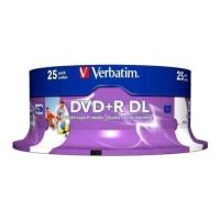 verbatim dvd r dual layer 8x 85gb printable cakebox 25pcs photo
