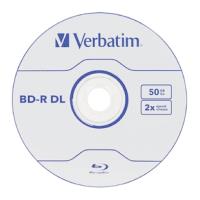 verbatim blu ray bd r 2x 50gb jewel case 1pcs photo