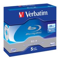 verbatim blu ray bd r 6x 25gb jewel case 5pcs photo