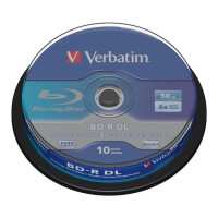 verbatim 43746 50gb x6 bd r cb 10pcs photo